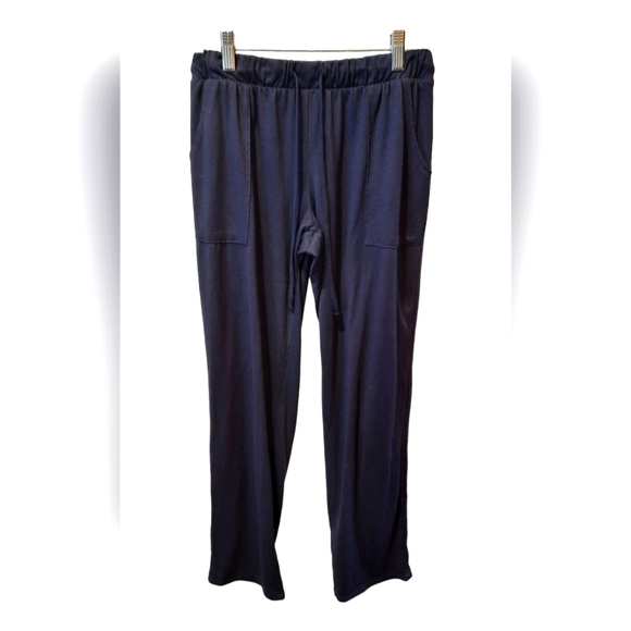 Lucky Brand Navy Blue Pull-On Elastic Waistband Pants size Small - Picture 1 of 9